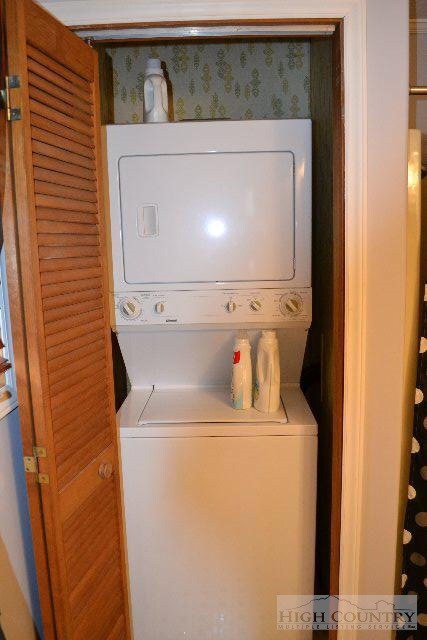 Stack Washer & Dryer in Master Bath