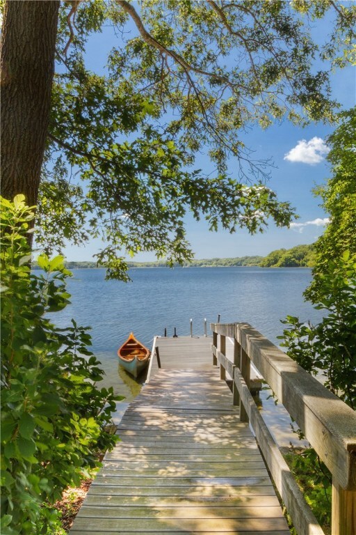 Indian Lake, private floating dock