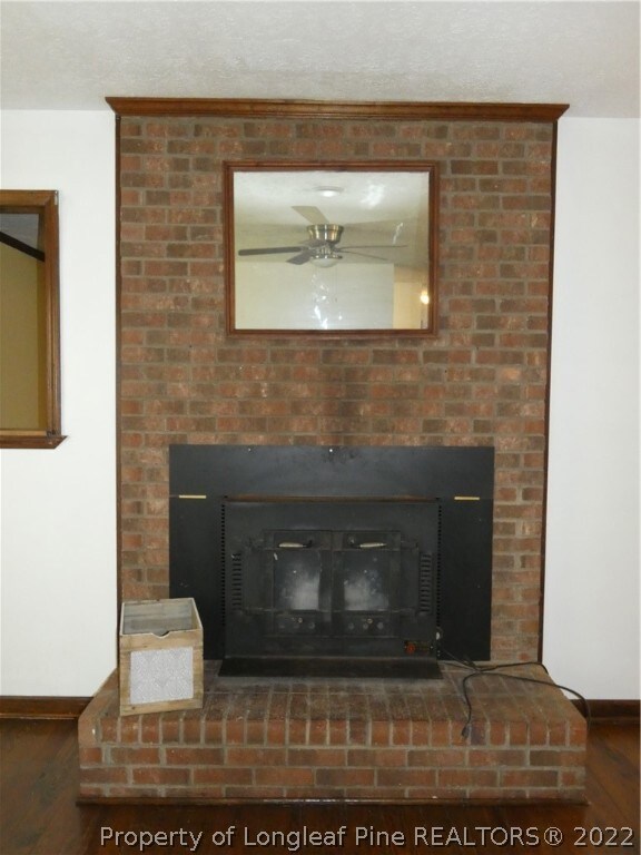 WOOD BURNING FIREPLACE