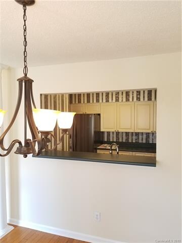 High bar seating in the dining area looking into t