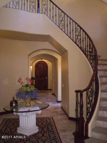 ENTRY FOYER AND STAIR CASE