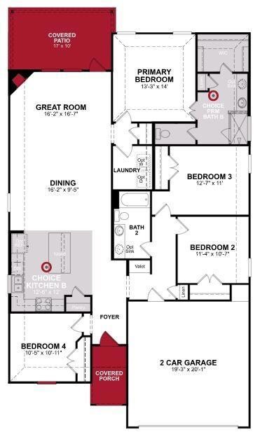 Beazer Homes Stark Farms Brooks floorplan