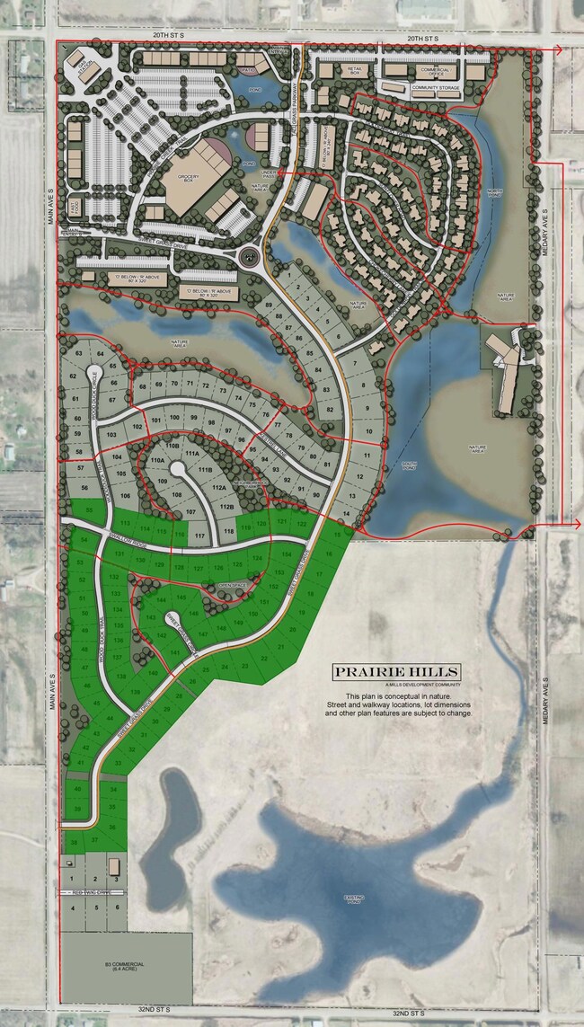 Prairie Hills Development Concept Plan w