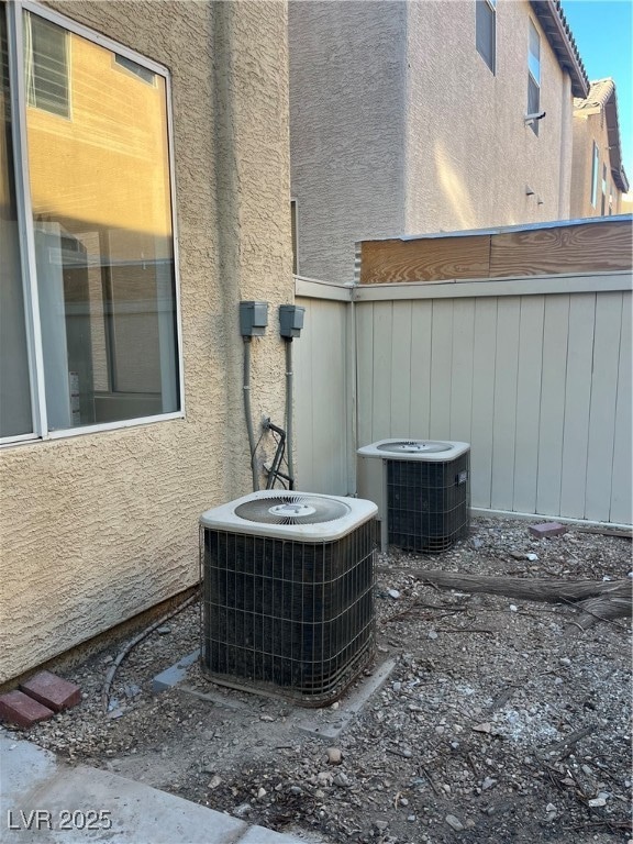 Exterior view of stucco siding