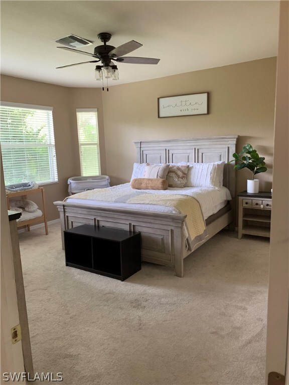 Spacious Master Bedroom with plenty of light