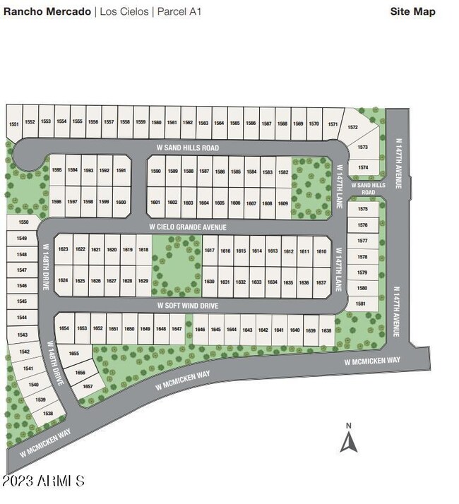 Site Map ~ Home is Lot 1588