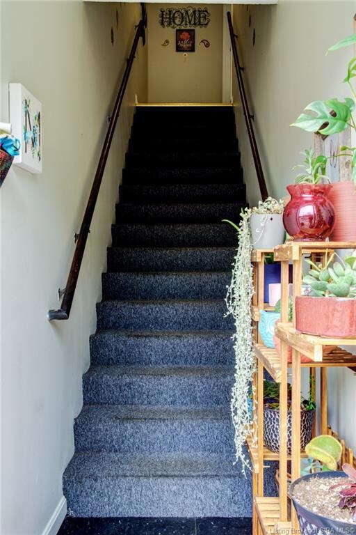 private stairs to condo