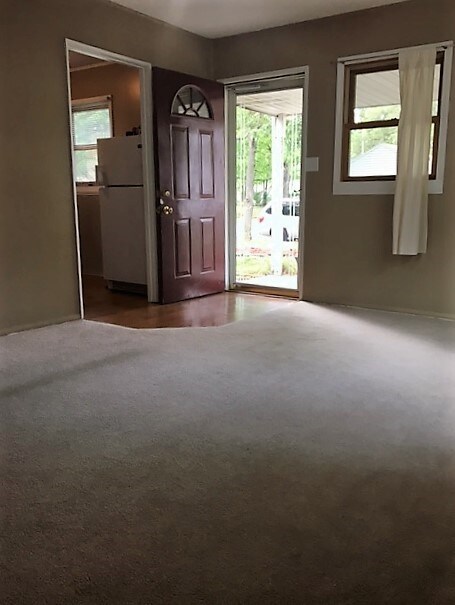 New paint and carpet Ceiling fan Nice full view storm door replacement windows