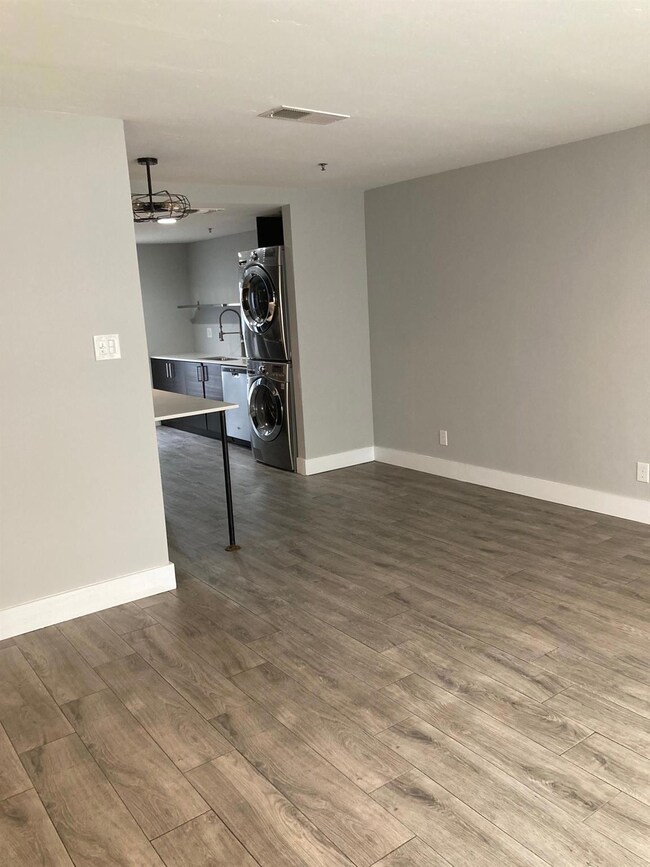 View from Bay Windows toward open floor plan kitch