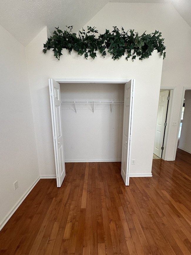 Large closet with storage.