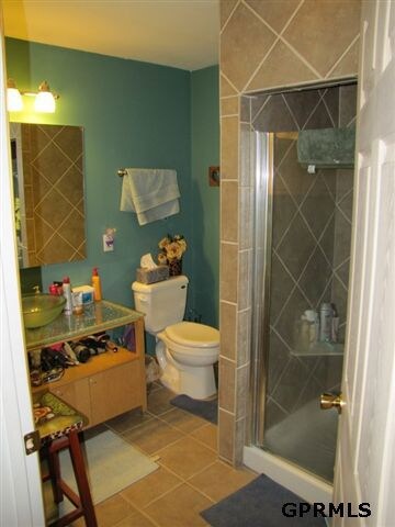 The bathroom upstairs has a full body shower.