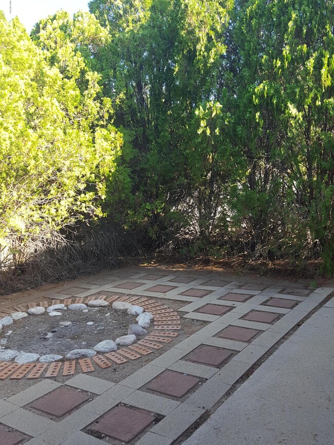 Side patio area