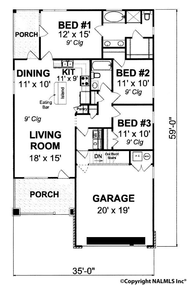 subject to change based on actual floor plan option.