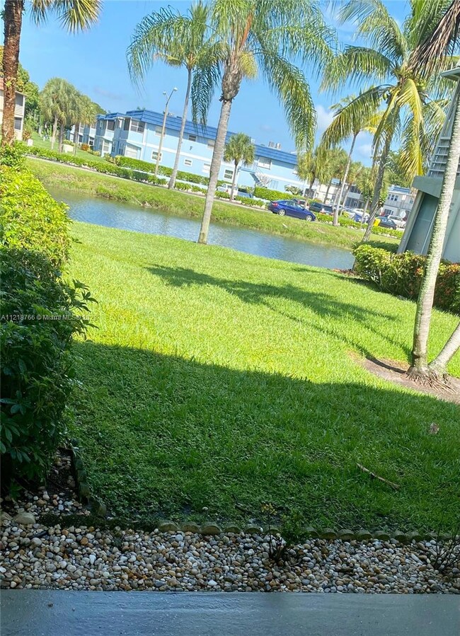 Garden and water view from the living room