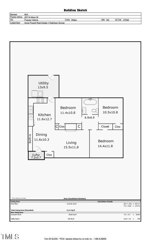 207 N Aiken St (Floorplan-Picture)