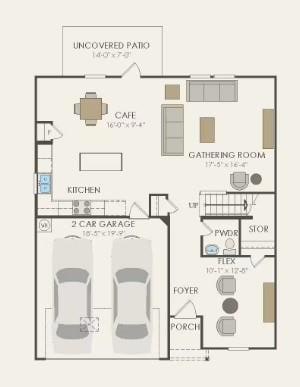 Pulte Homes, Sandalwood floor plan