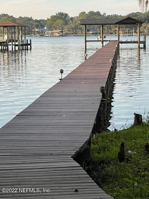 Dock to boat house
