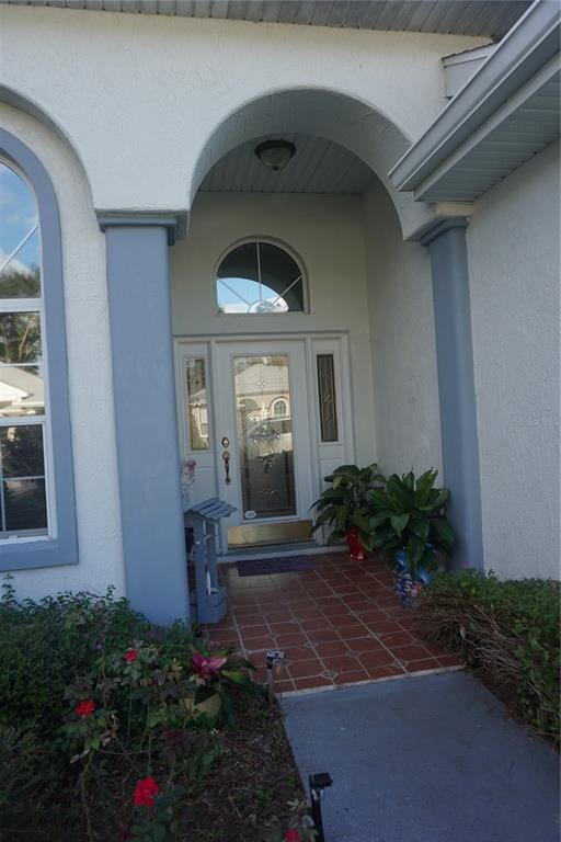 Glass panel front door