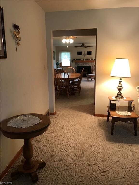 Entering the home...view of living room, dining ro