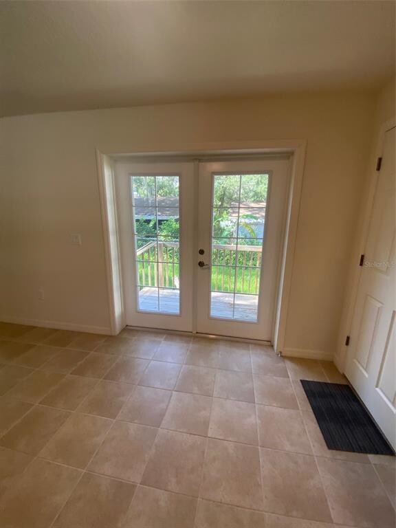 French Doors Leading to Backyard