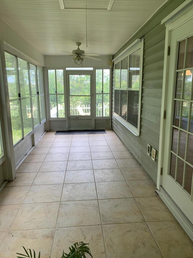 Enclosed back porch