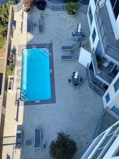 Common pool area, with grill.  On 3rd floor with v