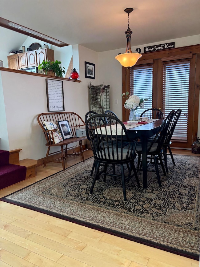 Dining room opens to dining porch