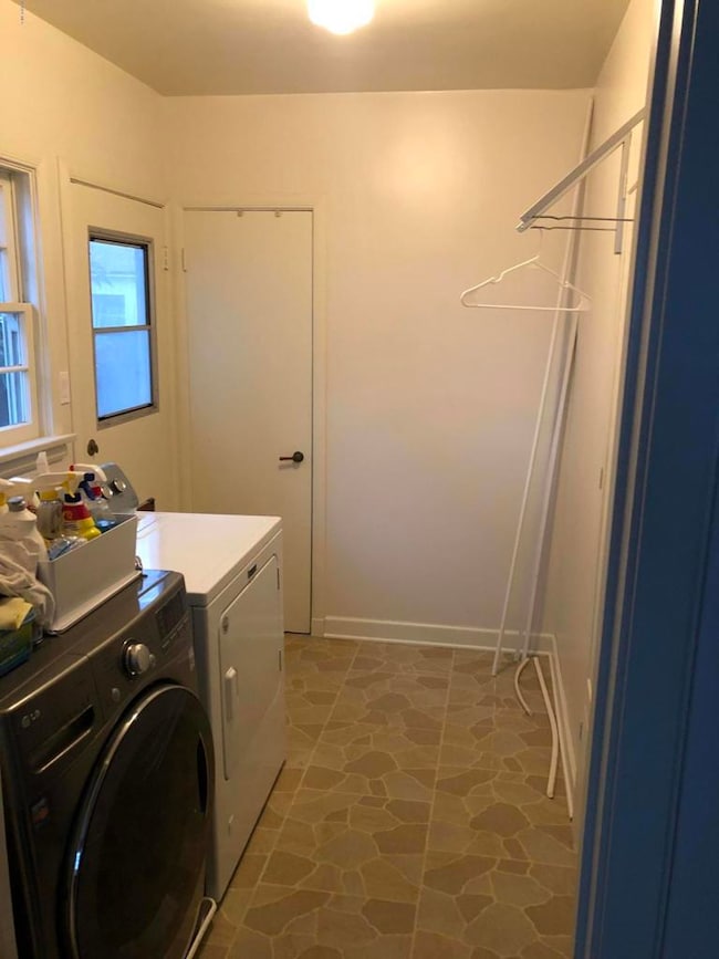 Laundry area/back entrance