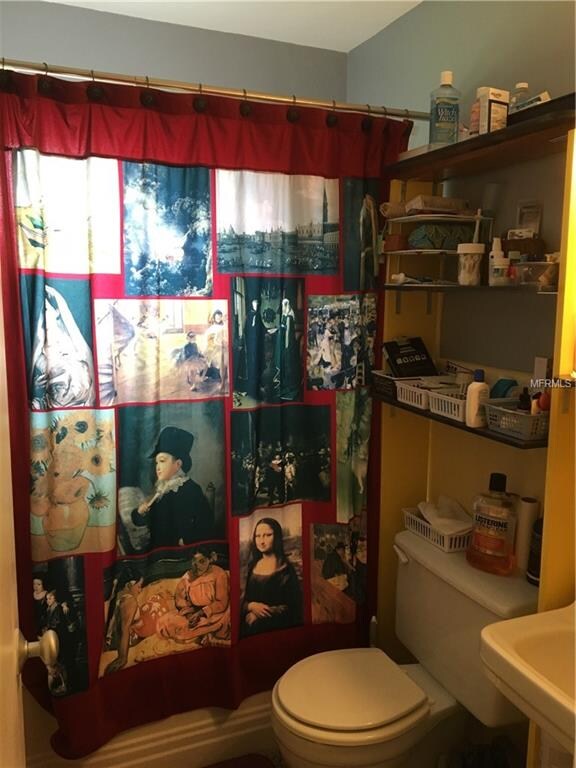 Full bath with tub and shower combination