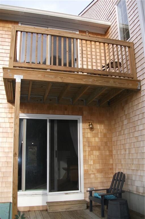 Deck at exterior view to bedroom