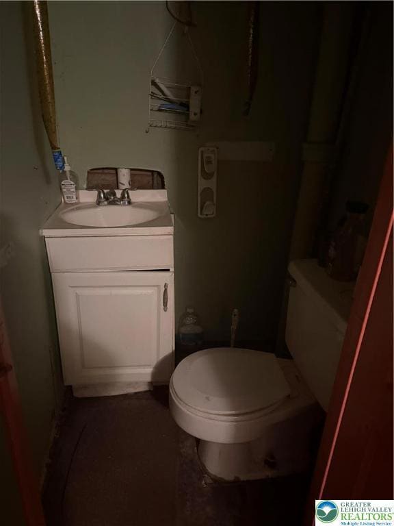 Basement half bathroom