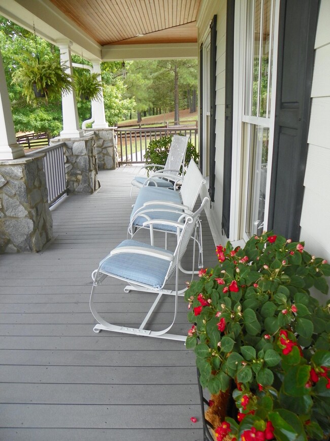 Large wraparound porch
