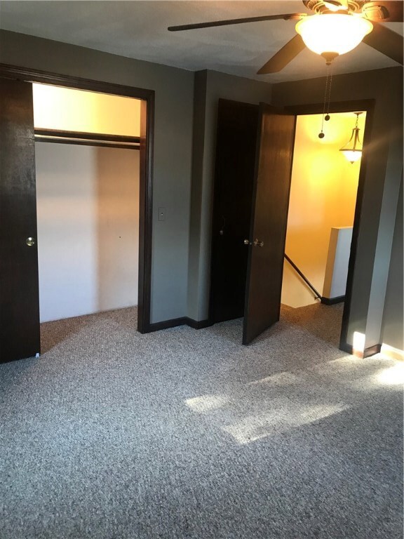 Bedroom with plenty of closets.