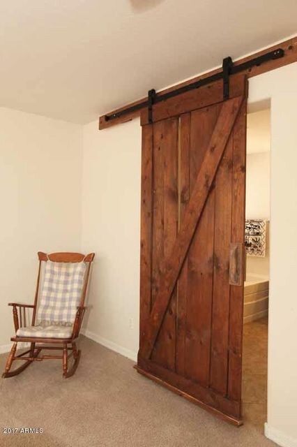 Custom Barn Door into En-Suite Bath