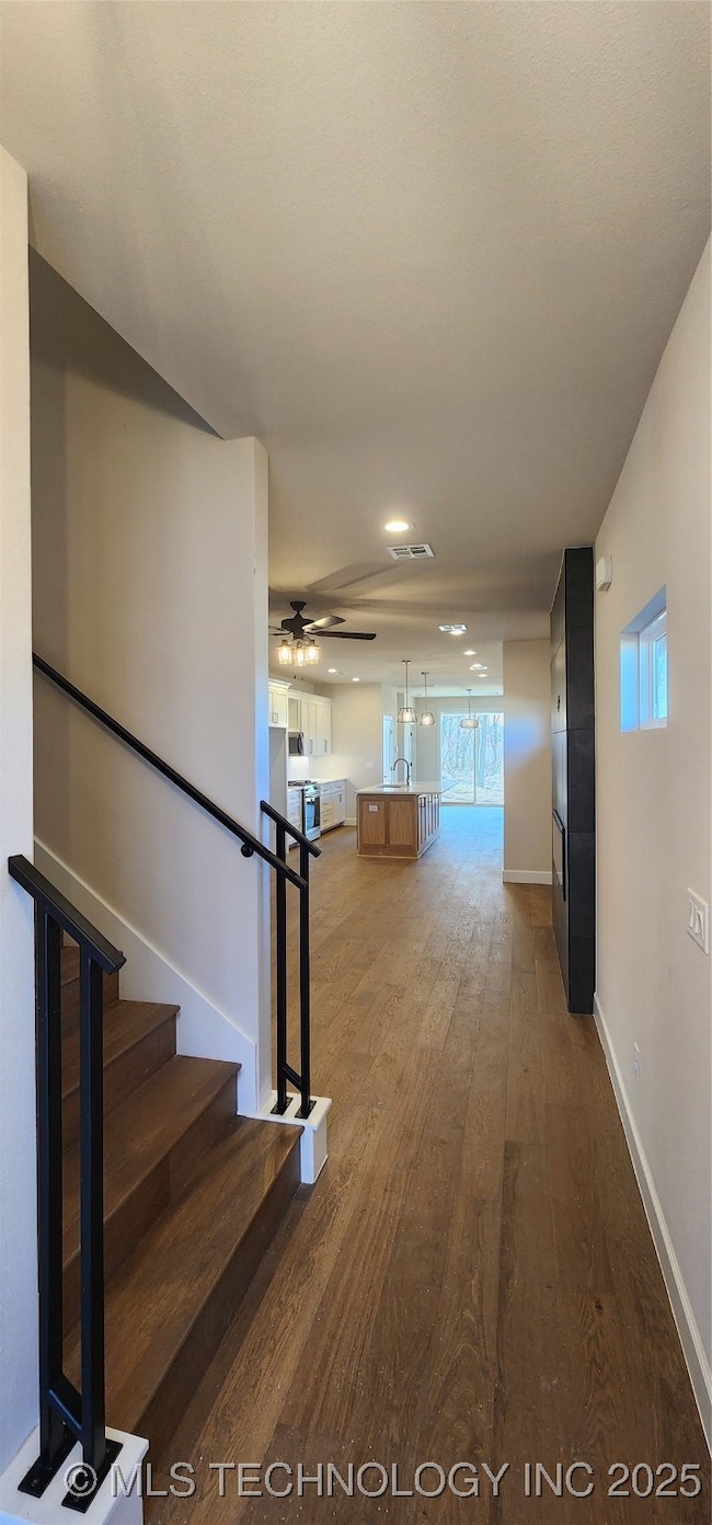 Foyer with stairs to second level.