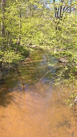 Creek behind property line.