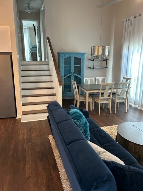 Open concept living/dining
