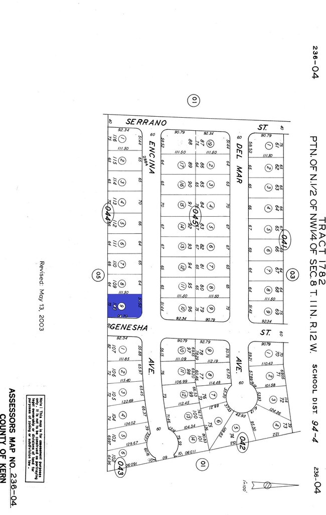 2800 Encina  Map