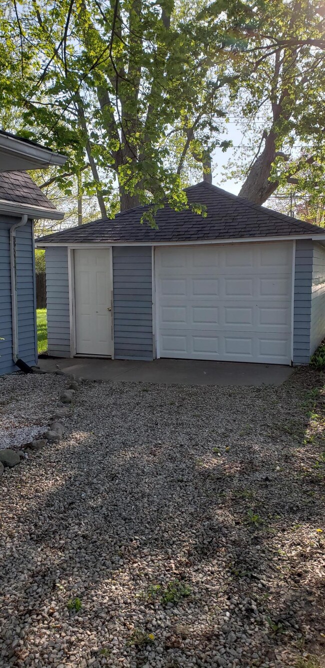New door on garage!