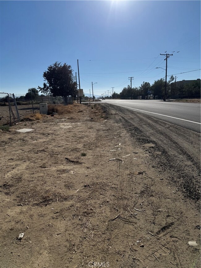 Palmdale Blvd right in front of the property