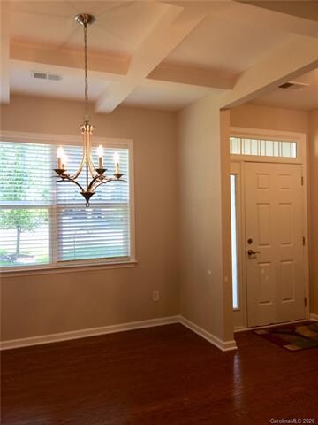 Dinning room with coffered ceiling