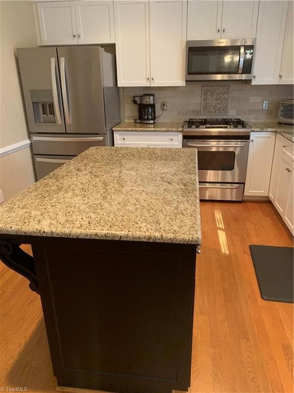 Large granite island