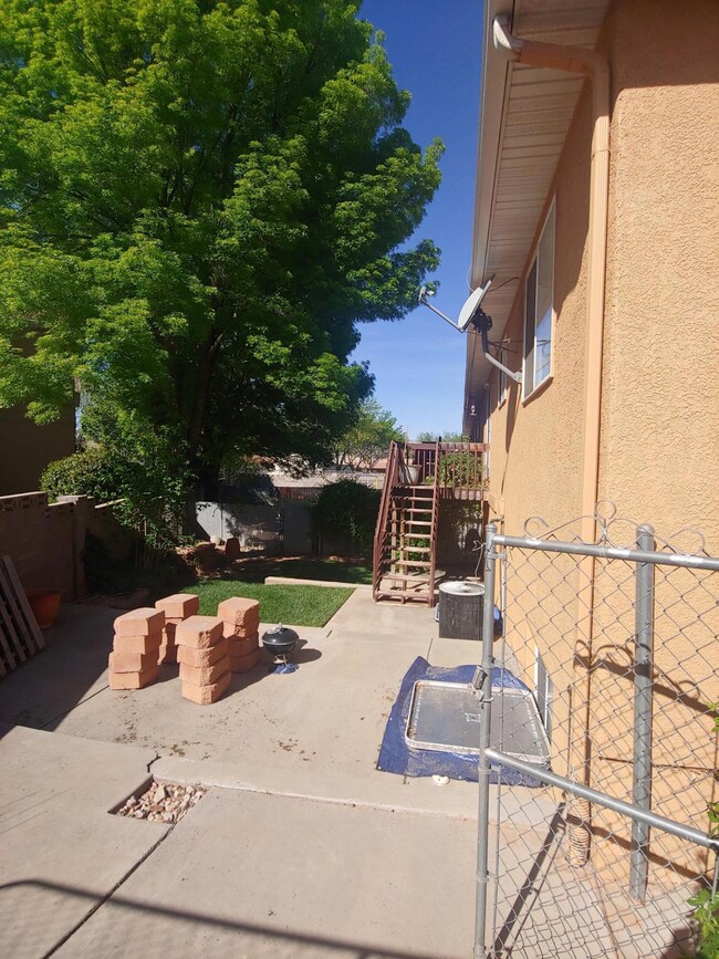 triplex unit 1 back yard