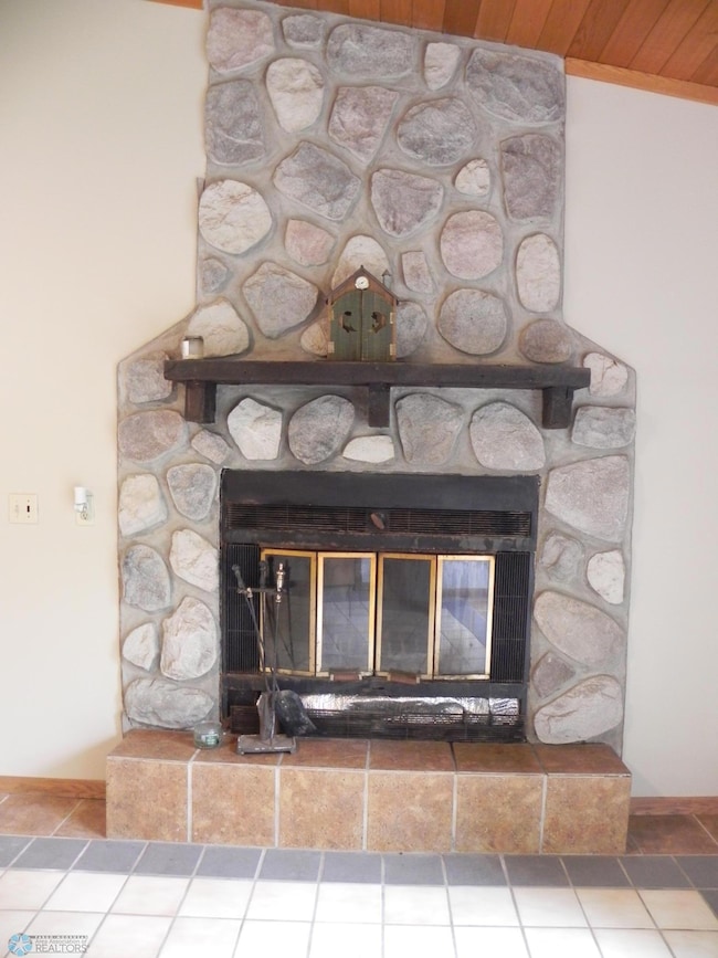 Family room fireplace