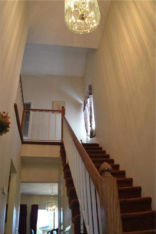 High ceilings greet you as you enter