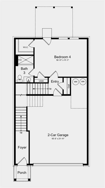 Lower Level Floor Plan - Structural options added 