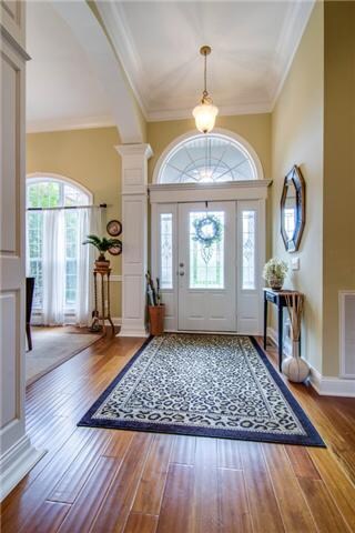 A beautiful Foyer greets family and friends