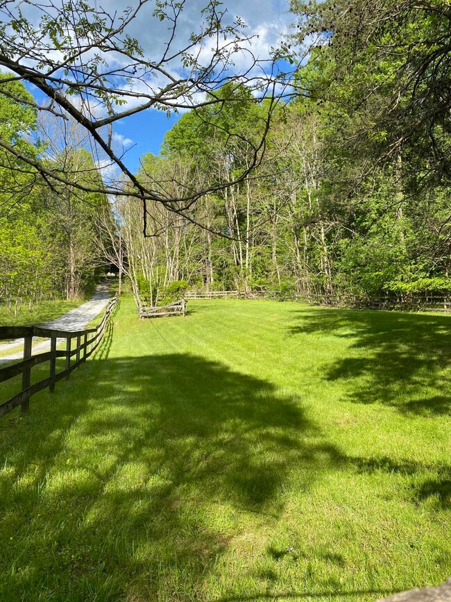 View Back of Property to Rock House Rd