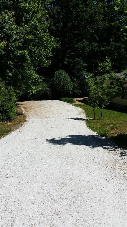 Driveway graveled and widened