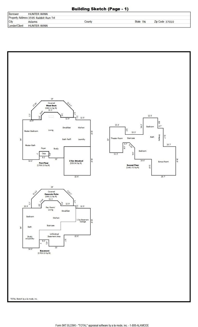 Professionally measured with 4378 sq ft